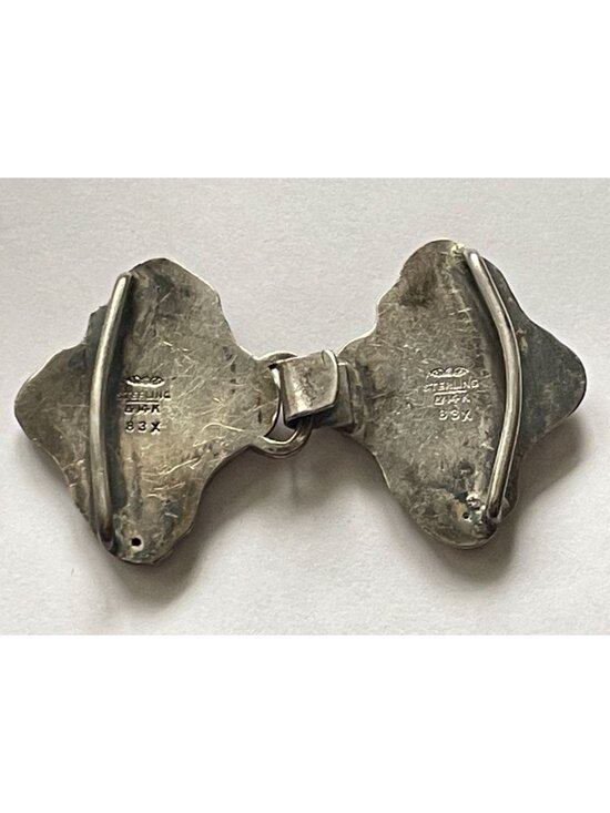 Antique George W. Shiebler Sterling Silver & 14K Gold Victorian Homeric Buckle main image 4